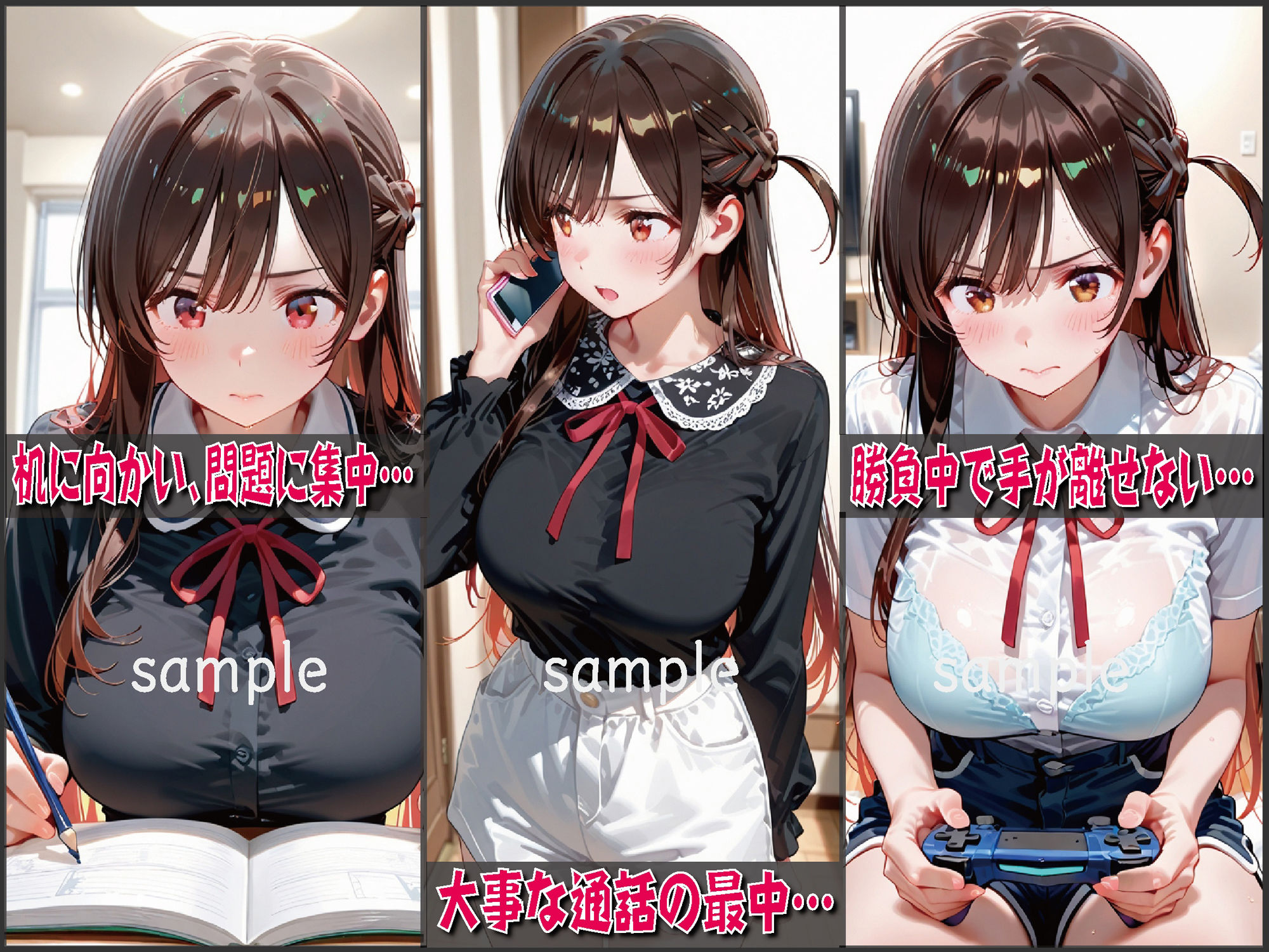 悪戯 ―集中している時ほど、壊したくなる―【豪華CG500枚収録】 - サンプル画像 3