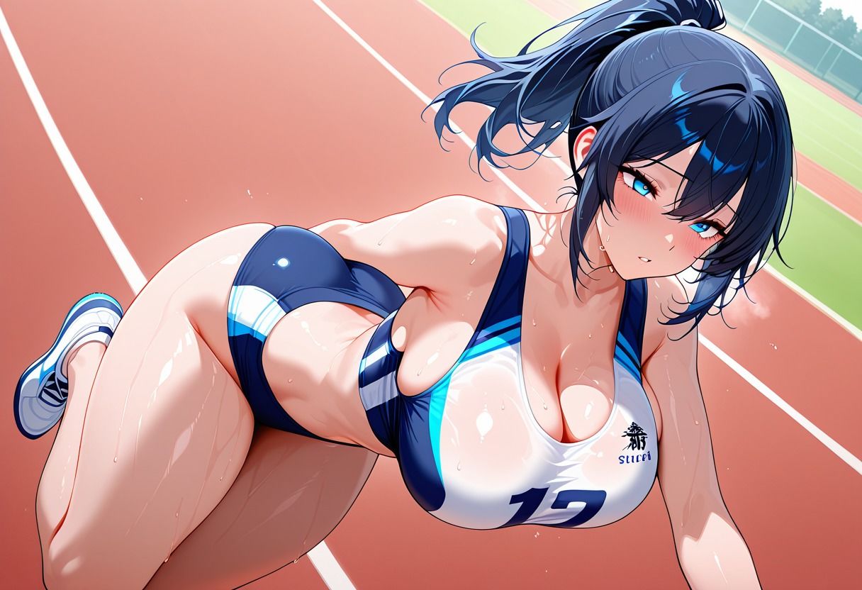 【433枚】爆乳学園陸上部は合宿中の肉便器 -色白編- - サンプル画像 2