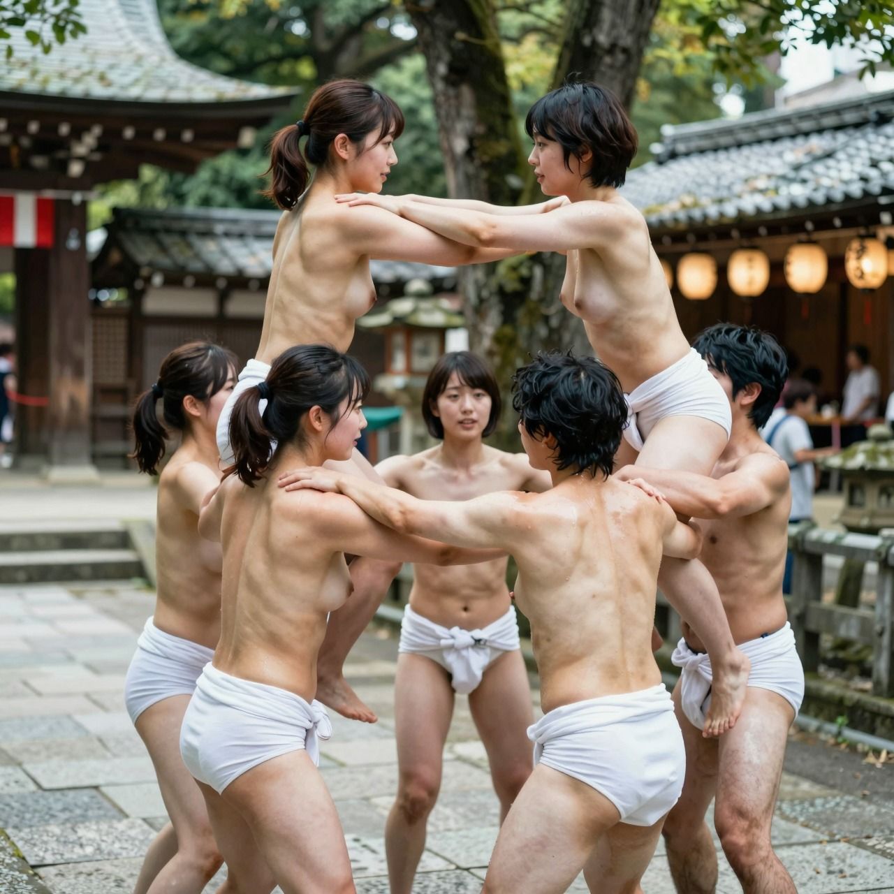 【動画】女子大生ふんどし祭り｜お祭りサークル 青春練習ドキュメント - サンプル画像 9
