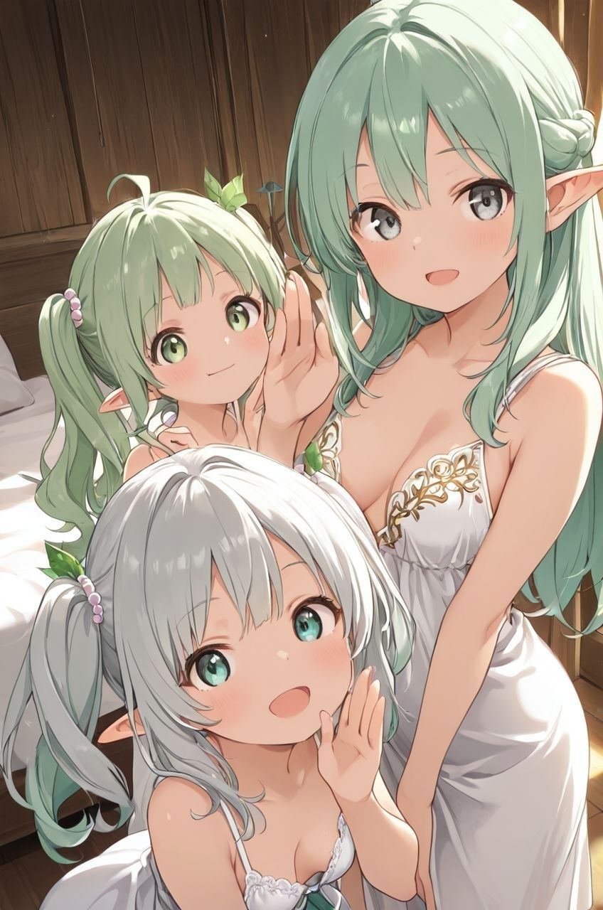 エルフ村でのえっちなハーレム性活 エルフ村の唯一の男として永遠に搾られることになったお話 - サンプル画像 1