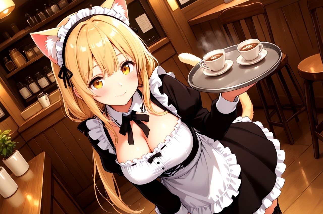 惚れられメイドのシャーリー デキ婚狙いのご主人様に今日も孕ませる勢いで中だしえっちされちゃうお話  にゃんにゃん編 - サンプル画像 1