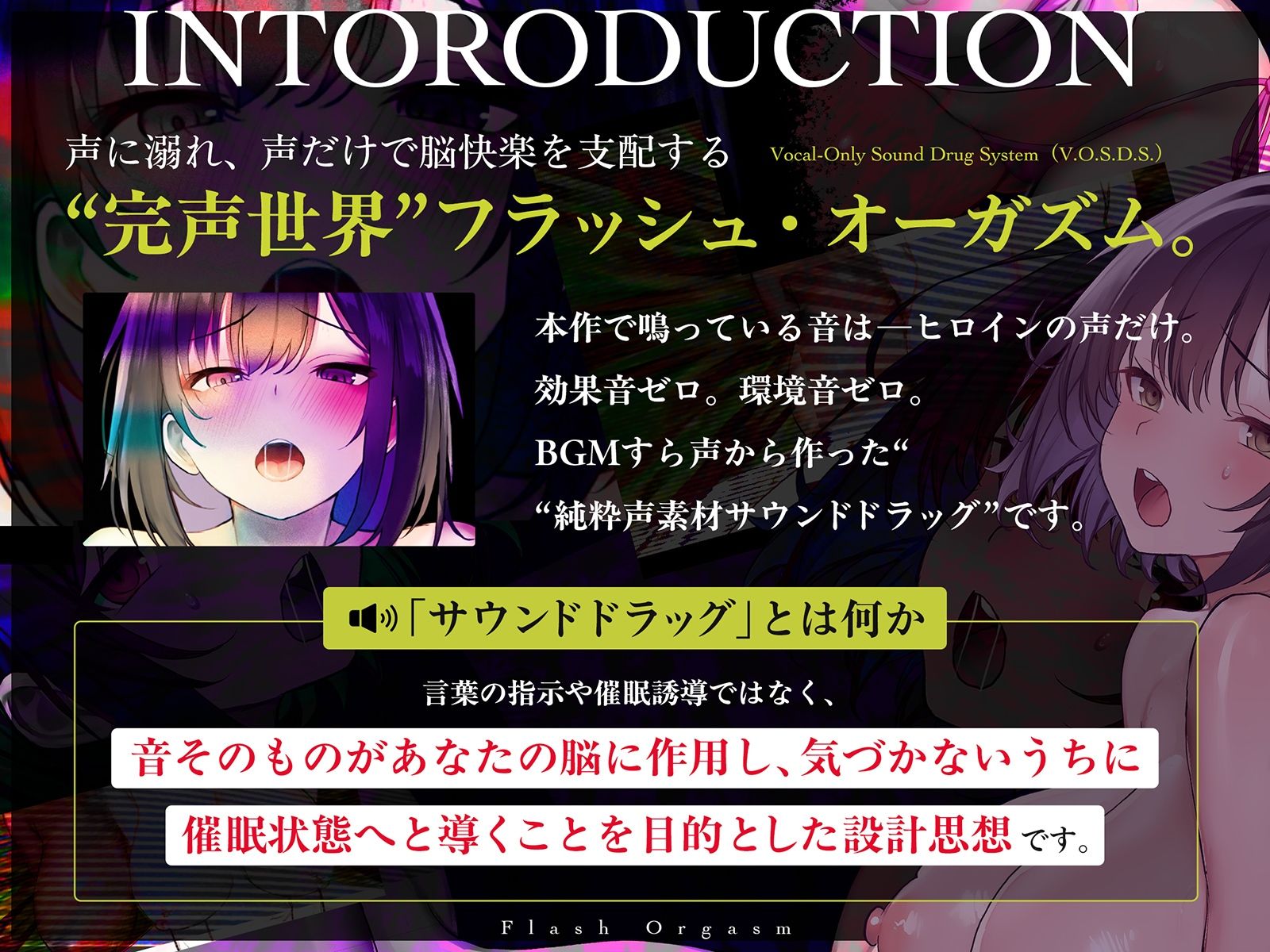 【電子ドラッグ映像】フラッシュオーガズム Movie〜点滅する光と声が脳を奪う、瞬間絶頂トランス〜【ヒロインの声だけで作られたサウンド】 - サンプル画像 5