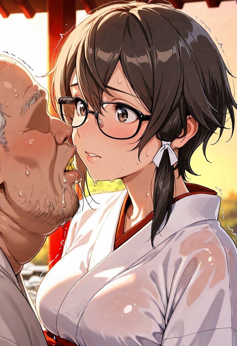 巫女バイトしてみたがバイト終わりの裏の仕事。。。〜朝田〇乃〜 - サンプル画像 1