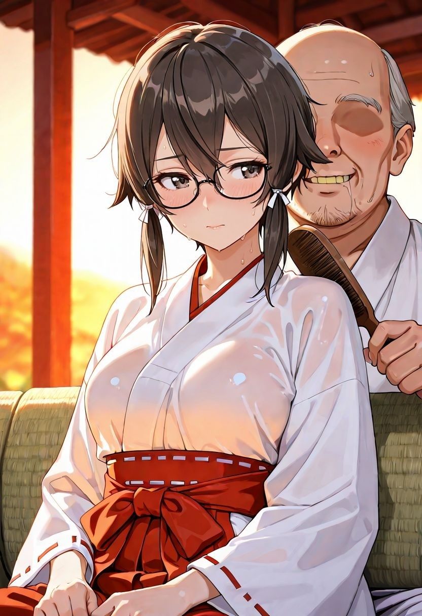 巫女バイトしてみたがバイト終わりの裏の仕事。。。〜朝田〇乃〜 - サンプル画像 2