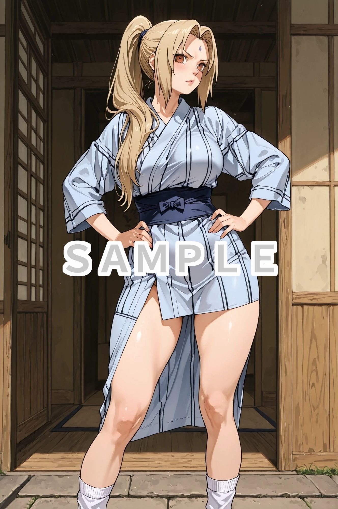 豊満な綱〇姫は見せつけたい - サンプル画像 2