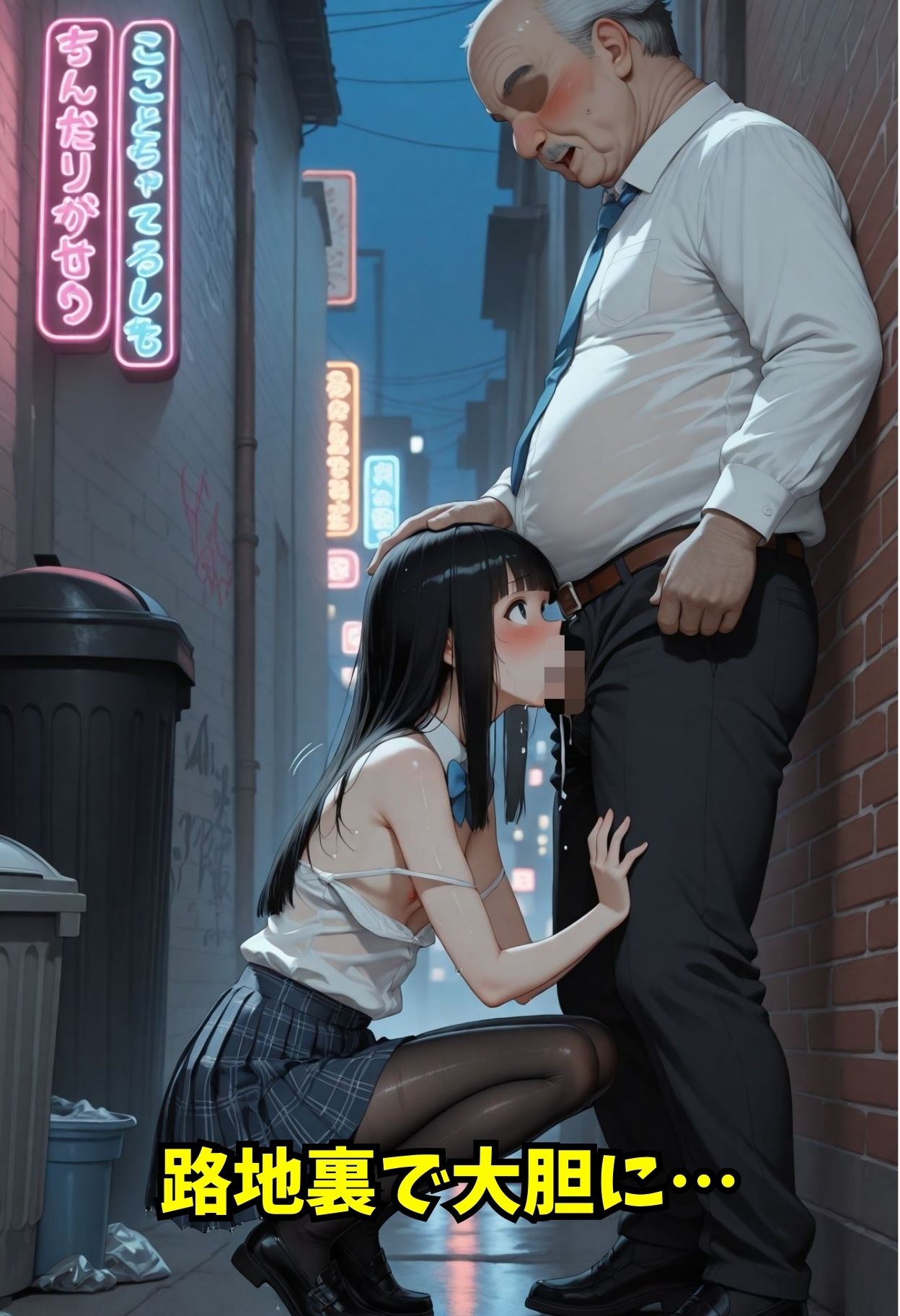女子校生立ちんぼと間違われた！？おじいちゃんと大胆セックス - サンプル画像 5