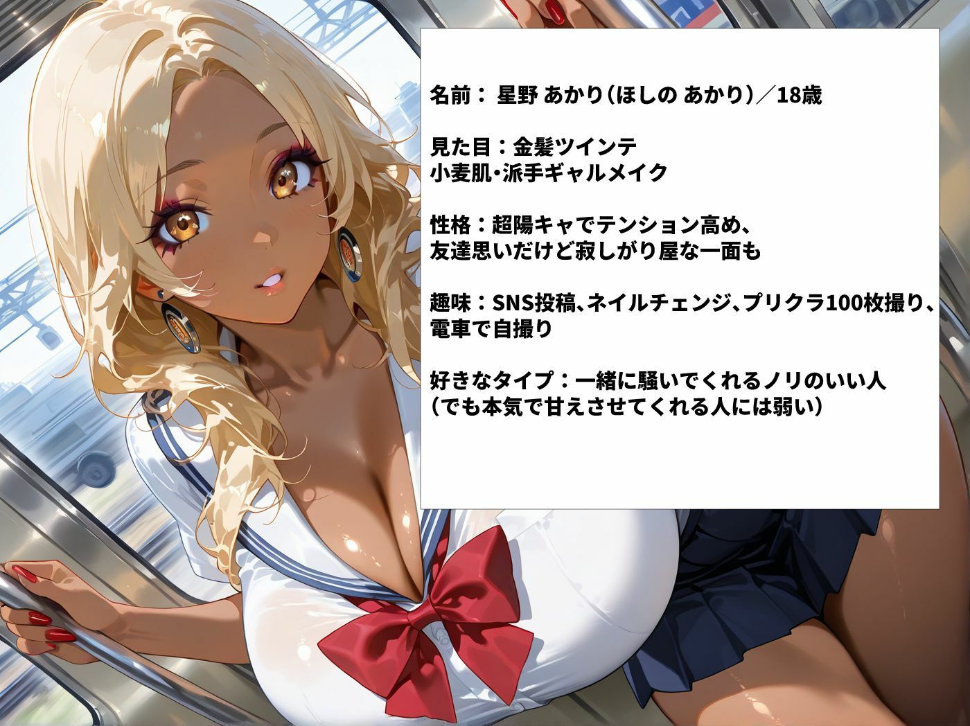 【禁断】電車で巨乳JK3人をハメちゃう一部始終 - サンプル画像 4