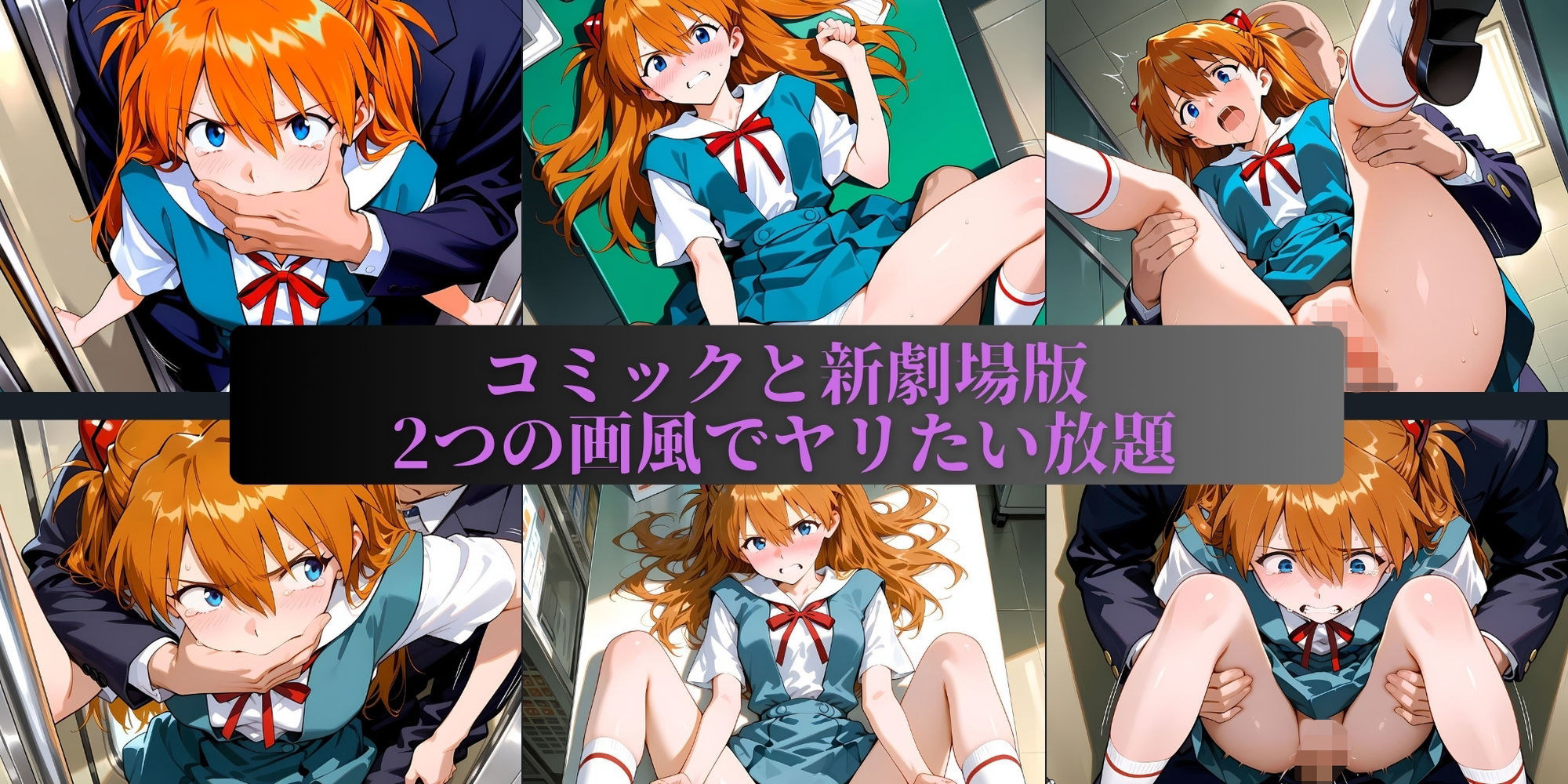 ア〇カに無理やり色々ひどいことする本 - サンプル画像 8