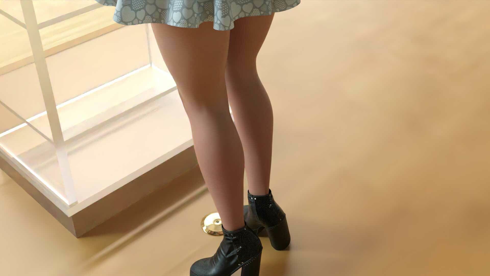 【▲100】生徒会長 一ノ瀬廻里・朝の全校演説 4th-Season Vol.010 English（『パンティの歴史について_その01』（英語版）:サテン地水色ド派手肉食ギャルパンティ編） - サンプル画像 5