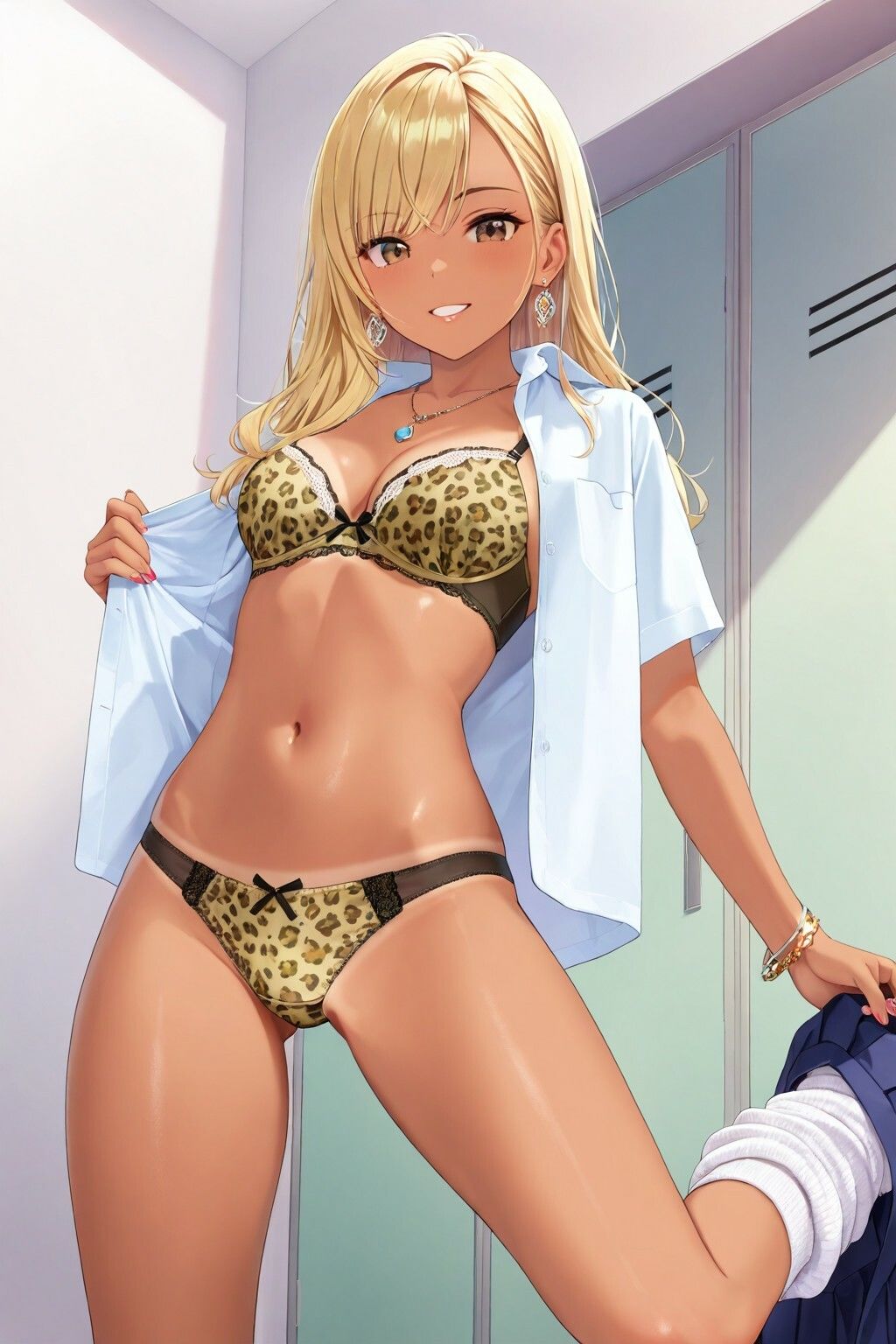 潜入女子更衣室  JK生着替え中 Vol.4 - サンプル画像 4