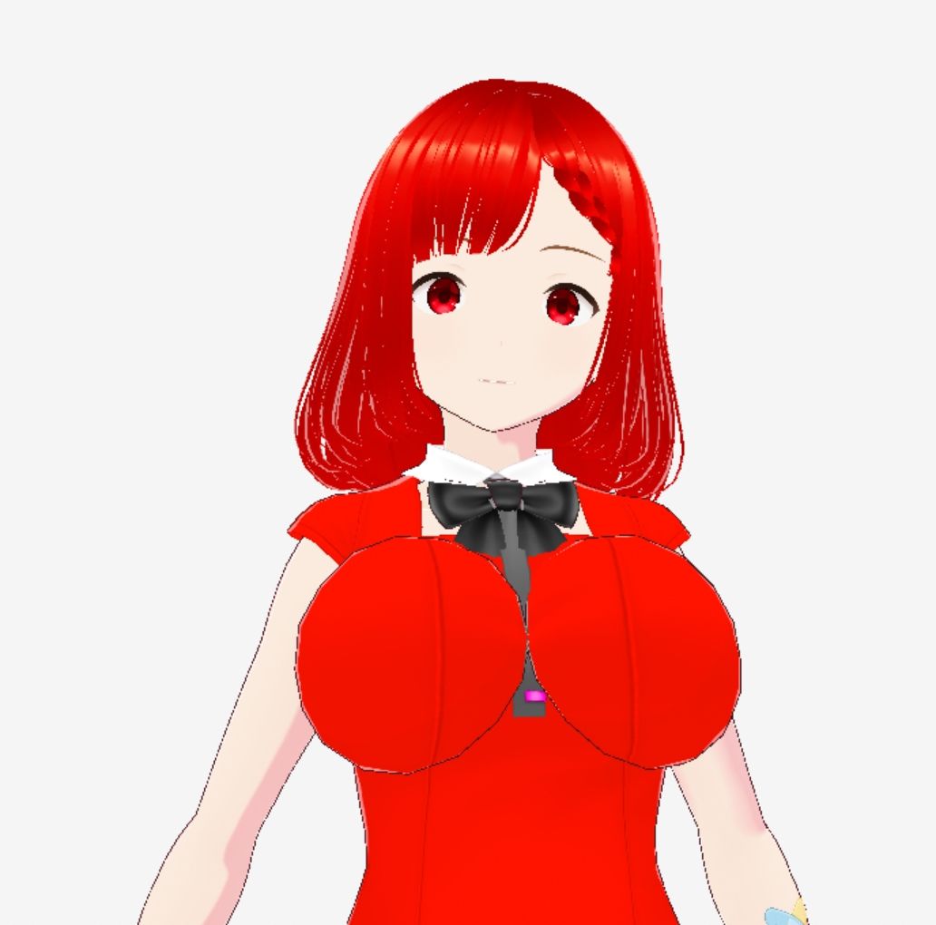 赤い美女（セリフなし  3DCGモデル  イラスト集） - サンプル画像 2