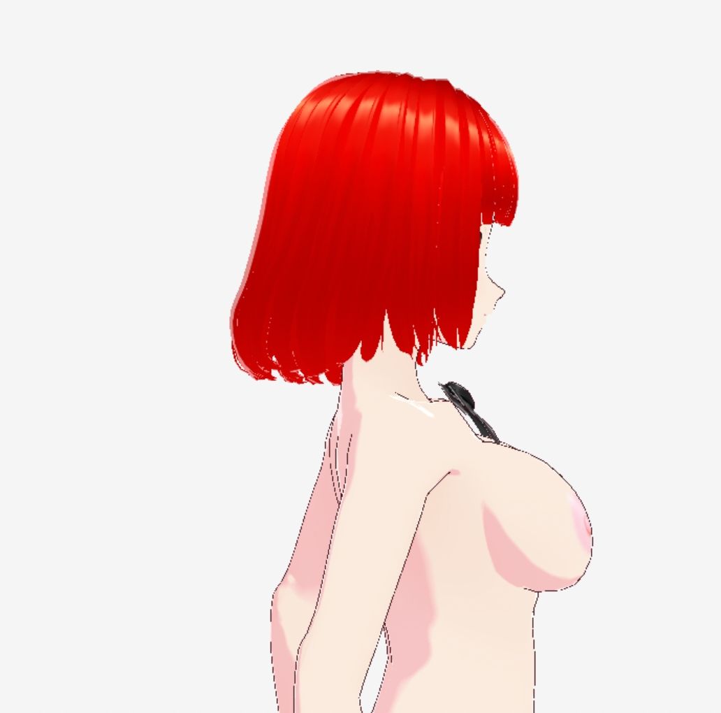 赤い美女（セリフなし  3DCGモデル  イラスト集） - サンプル画像 6