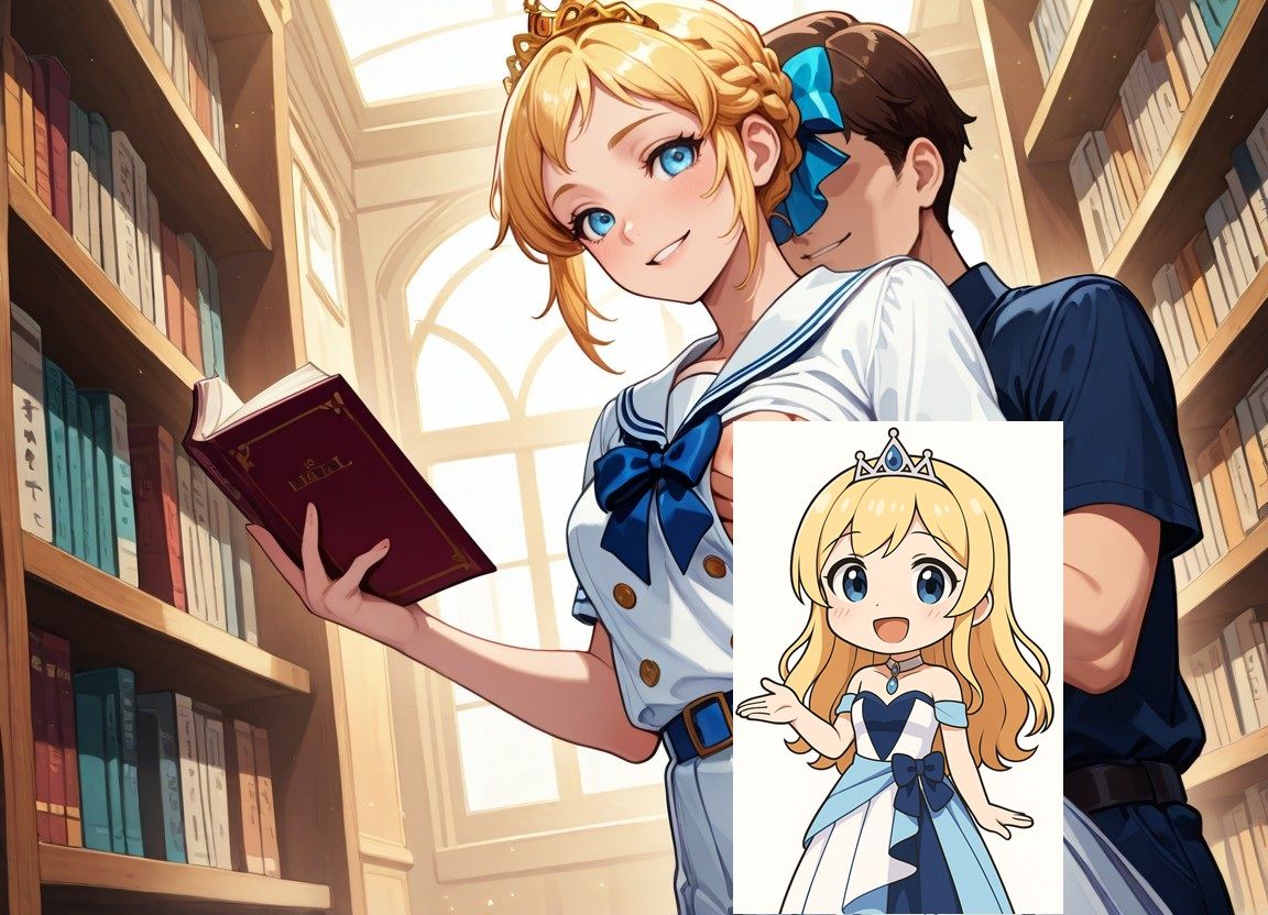 清純プリンセスの着エロ図書館〜書庫の裏、制服で交わる恋〜 - サンプル画像 5
