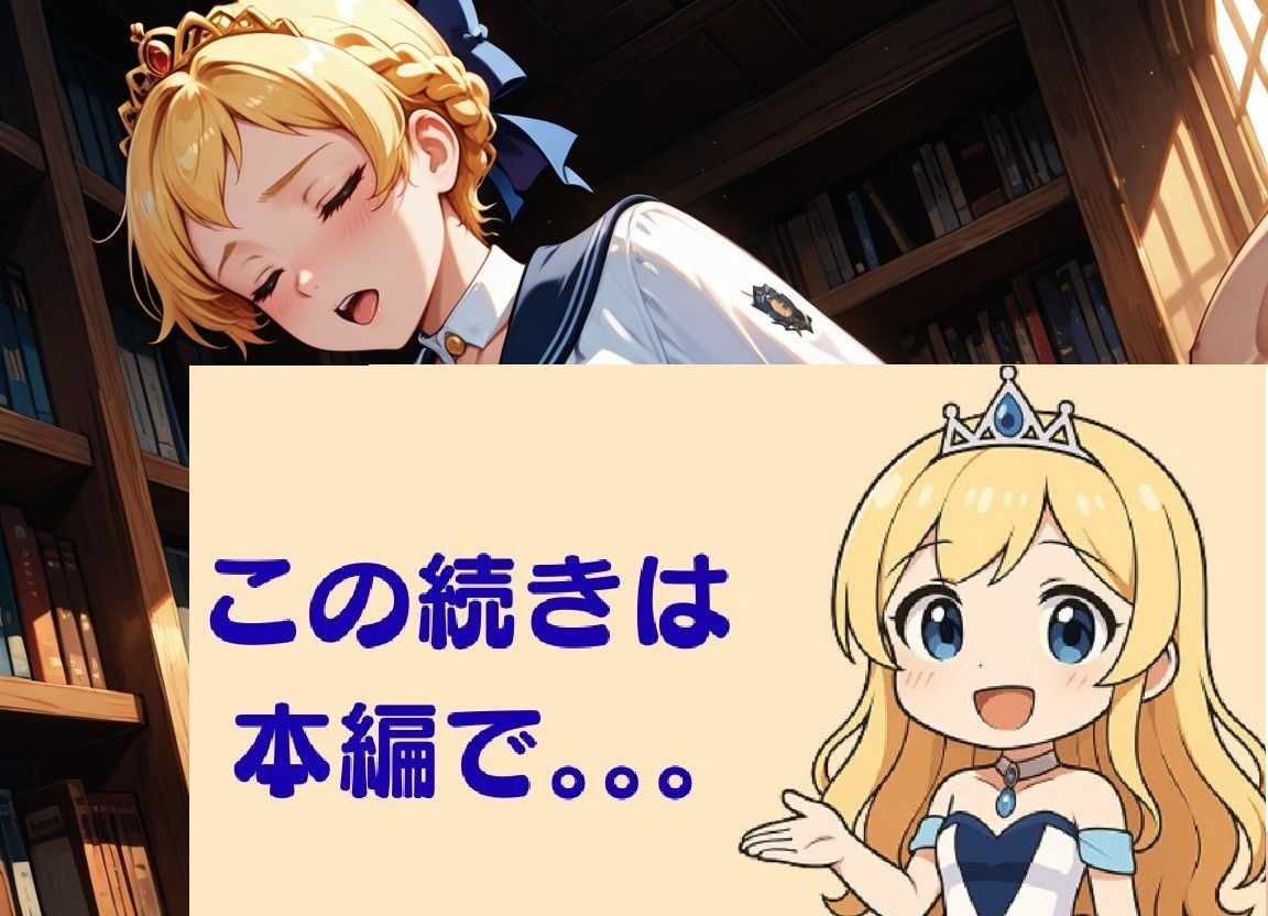 清純プリンセスの着エロ図書館〜書庫の裏、制服で交わる恋〜 - サンプル画像 8