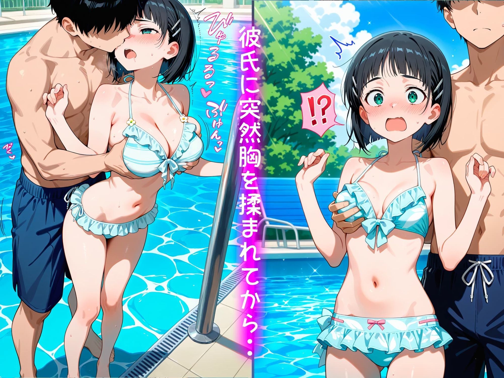桐ヶ谷直葉の処女卒業記録2〜inプールデート編〜 - サンプル画像 3