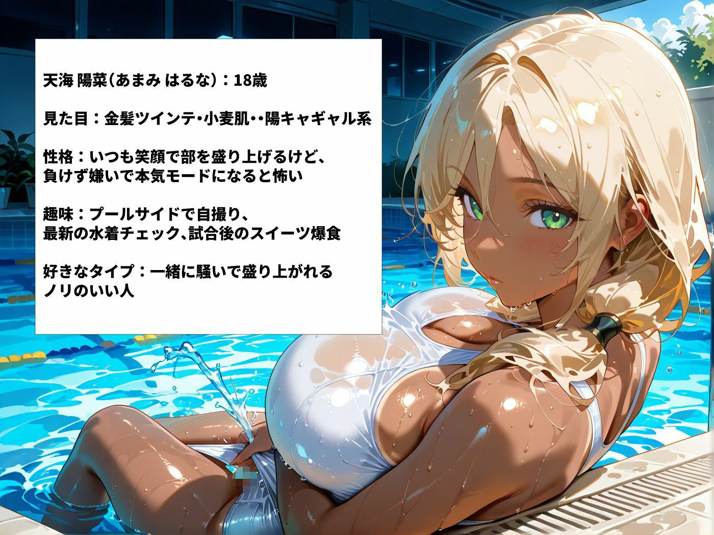 爆乳水泳部員を順番に呼び出しずぶ濡れセックス - サンプル画像 4