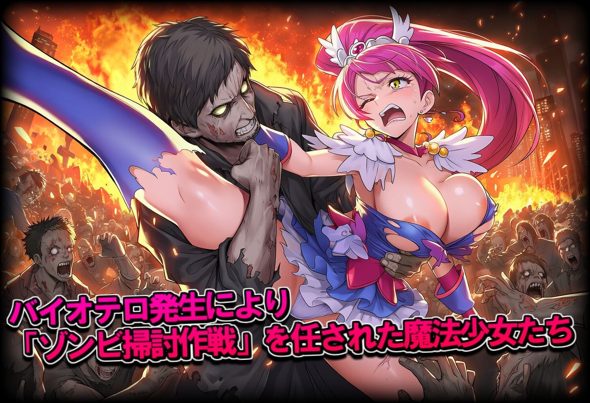 敗北魔法少女の末路 〜ゾンビパニック編〜 - サンプル画像 1