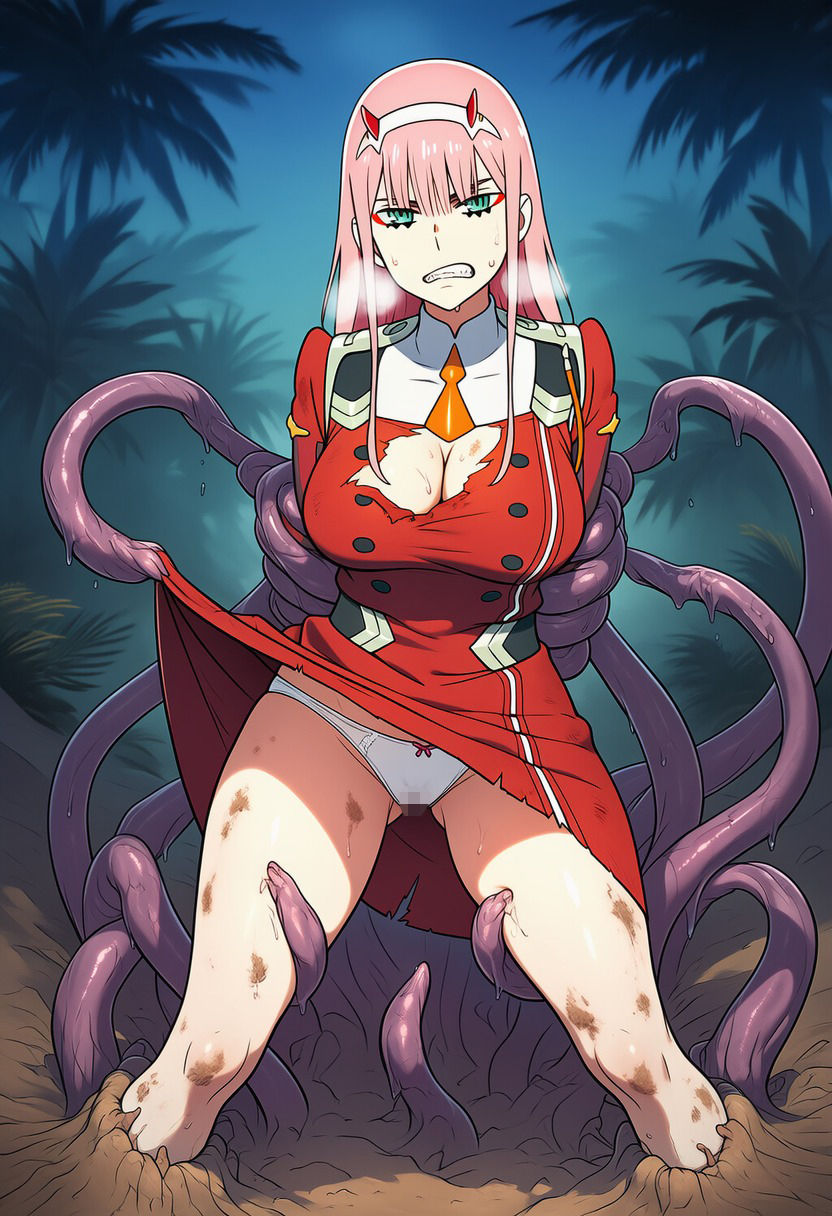 ゼロツ● vs ぬるぬる触手【苗床編】 - サンプル画像 3