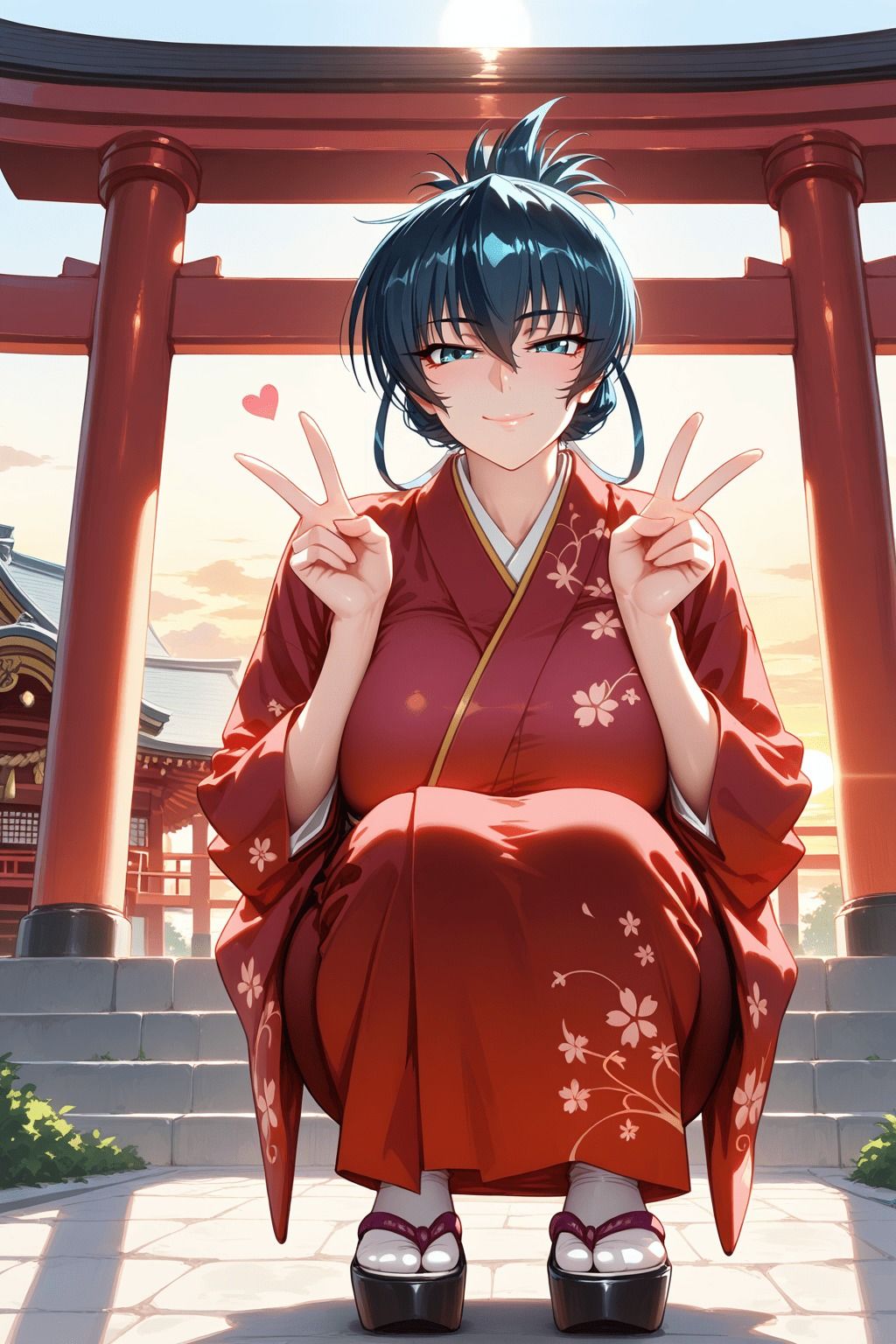 【着物で対〇忍】ア〇ギ・ア〇カ・イ〇グ - サンプル画像 1