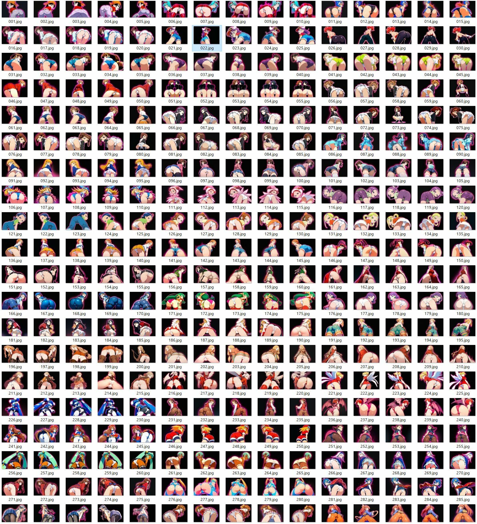 キャラ色々お尻見抜き4 - サンプル画像 1