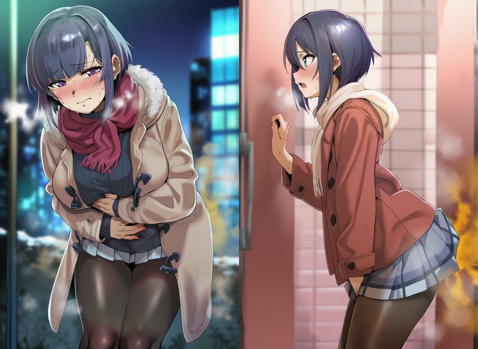 冬のスカトロCG集 -冬制服と巫女服- 360枚 - サンプル画像 3