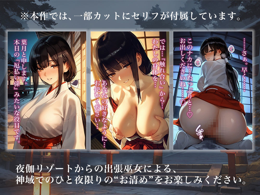 夜伽リゾート外伝 夢伽神社  ―心と身体の奥まで、巫女が祓い清める夜― - サンプル画像 5