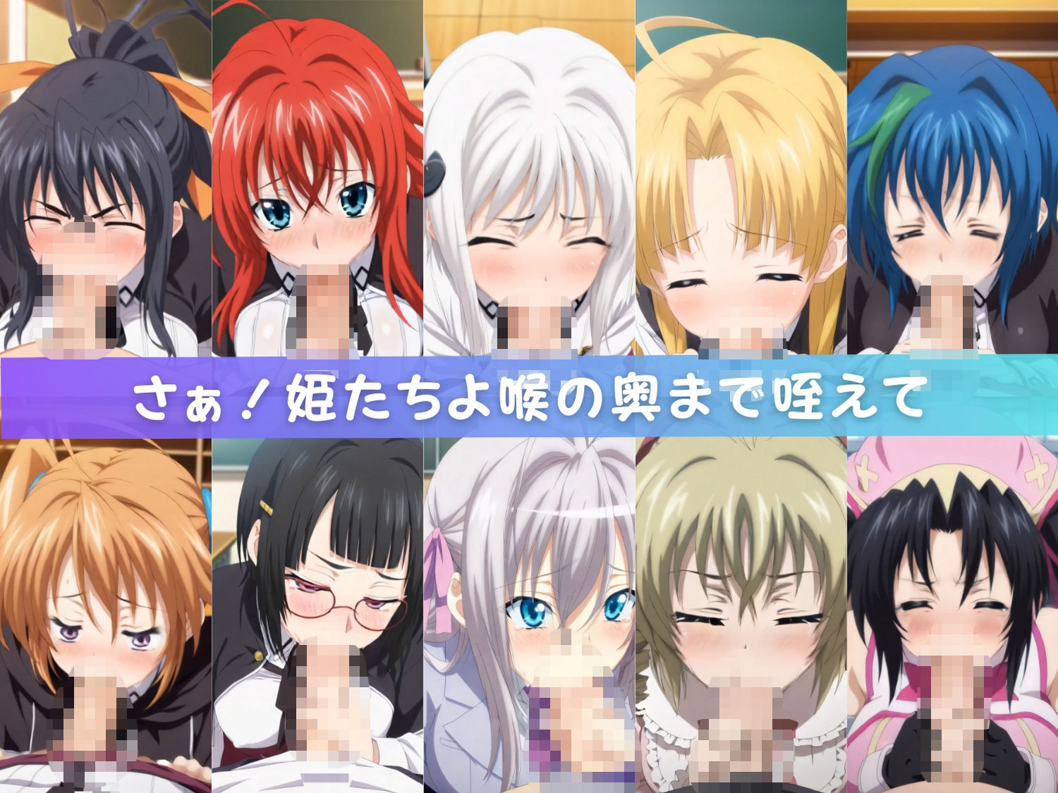 【主観・フェラチオ動画】〜ハ●スクールD×D〜 - サンプル画像 1