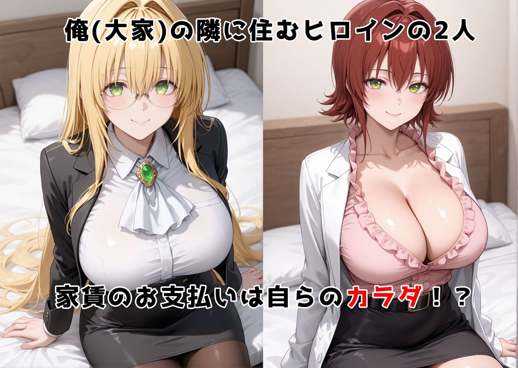 チン体奉仕契約〜大家への家賃は私達のカラダ〜 ToLOV〇る編 - サンプル画像 1