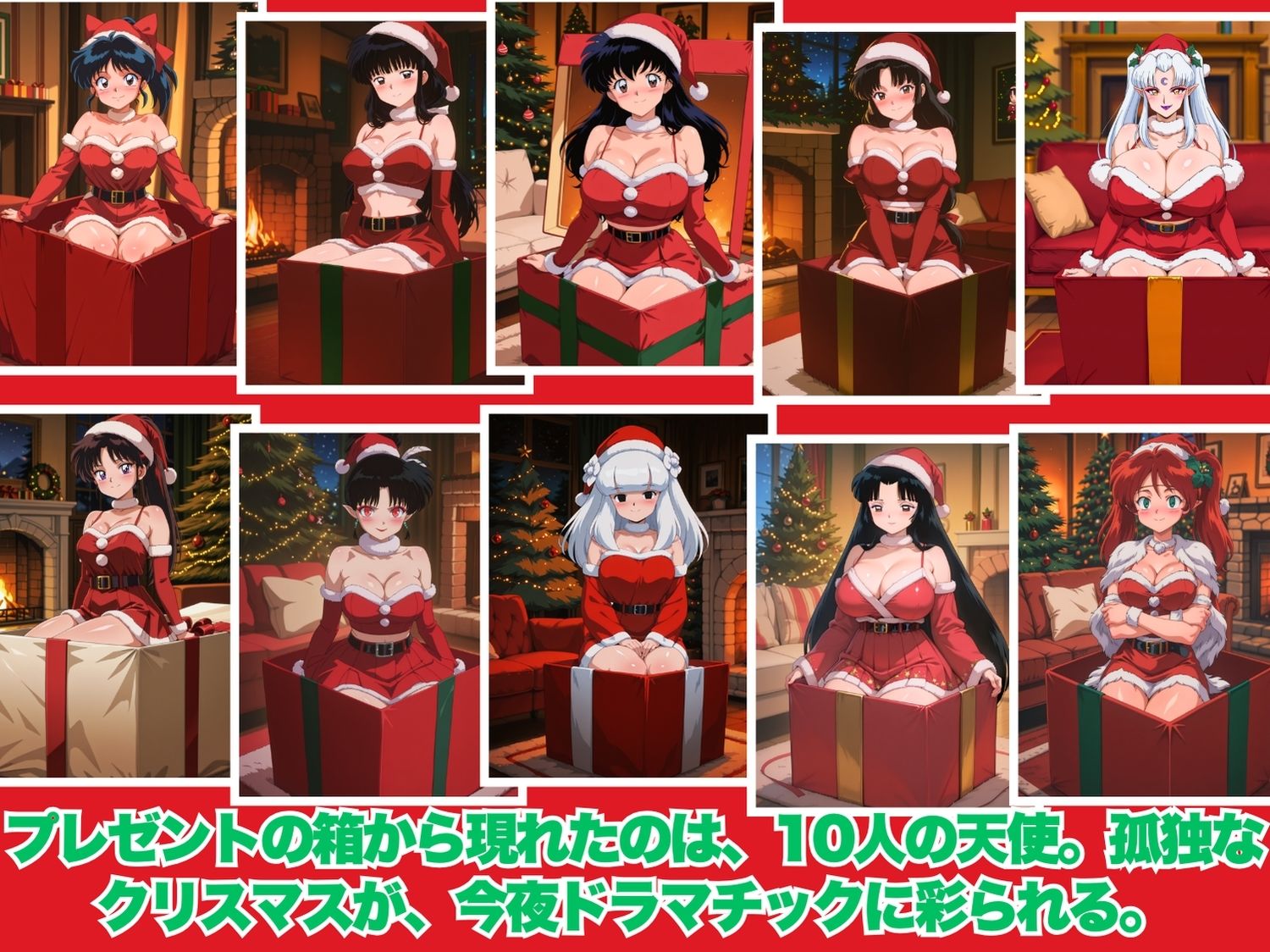10人のサンタが四魂の玉よりヤバいプレゼント持参  〜犬夜● 編〜 - サンプル画像 1