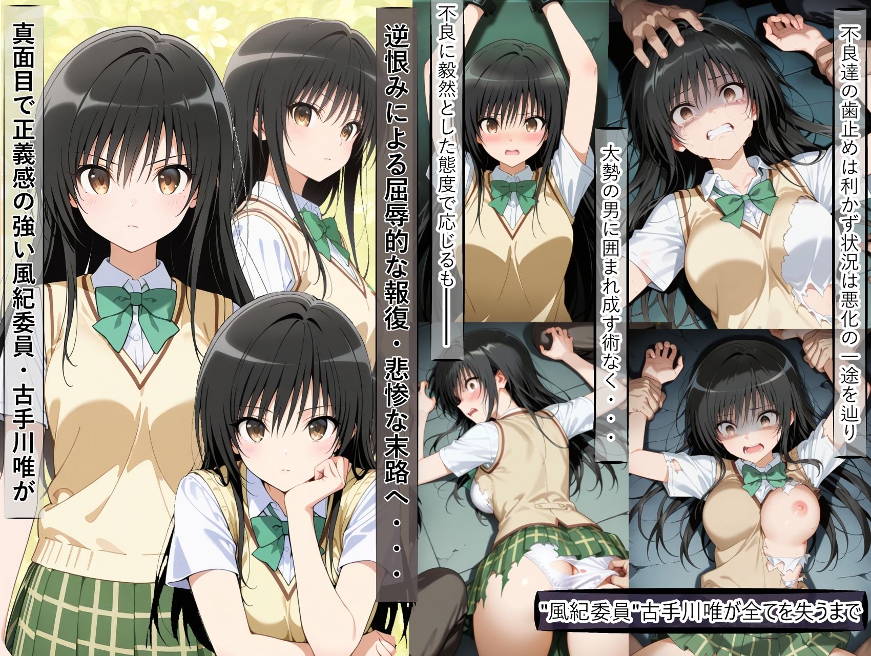 古○川唯の尊厳破壊記録-風紀委員から性処理係に堕ちるまで- - サンプル画像 1