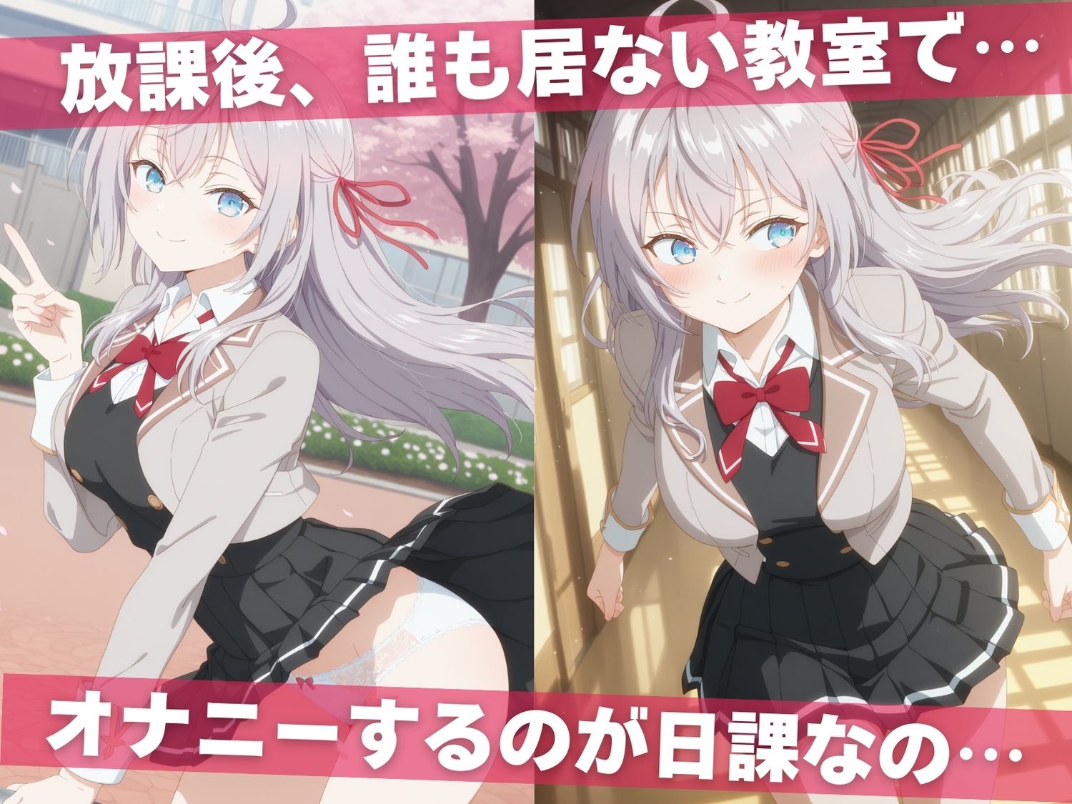 オナニー覗かれ、寝取られて  時々●ソッとロシア語でデレる隣のアーリャさん 〜 学校編 〜 - サンプル画像 1