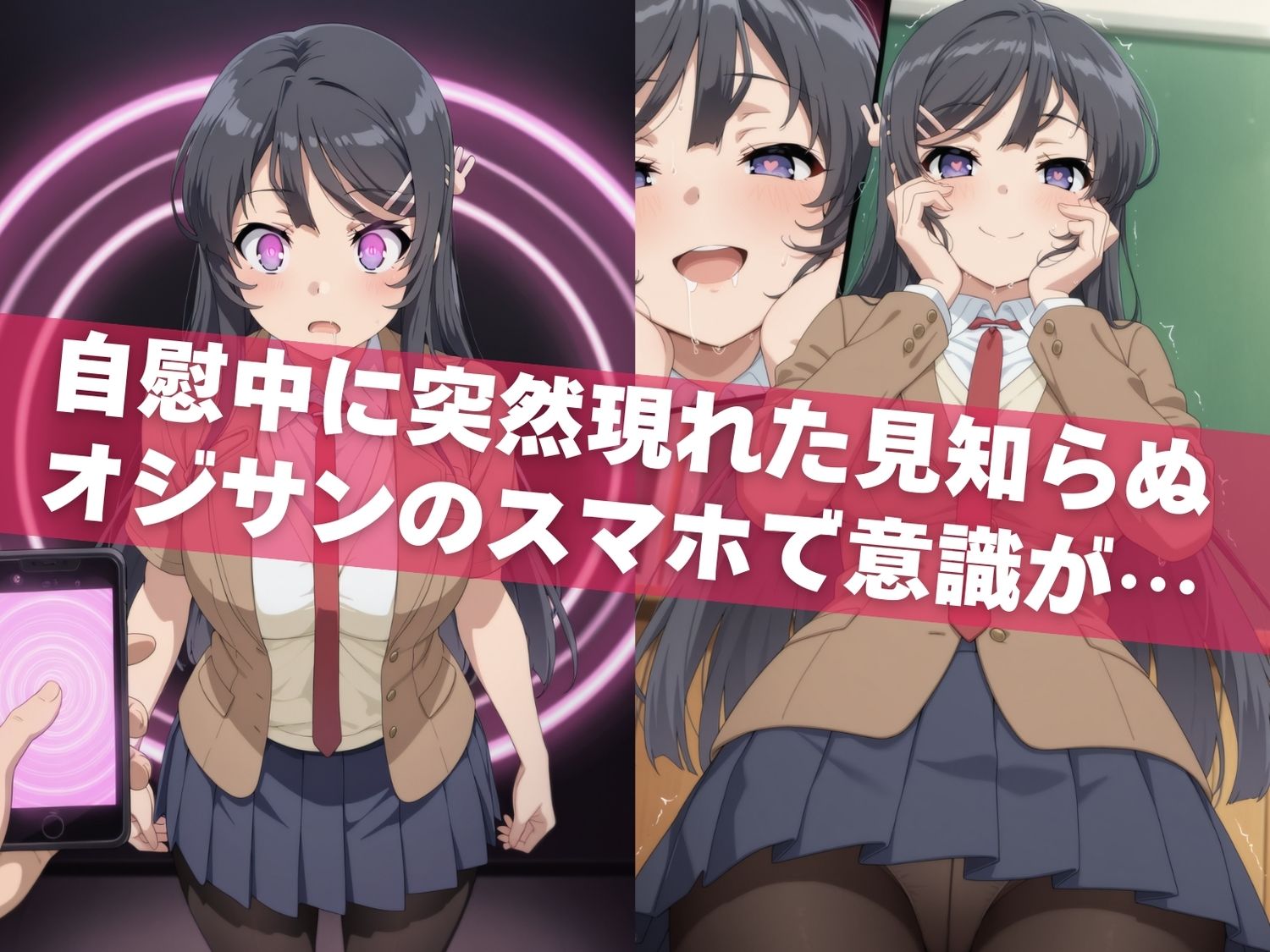 オナニー覗かれ、寝取られて  青春●タ野郎はバニーガール先輩の夢を見ない 〜 学校編 〜 - サンプル画像 4