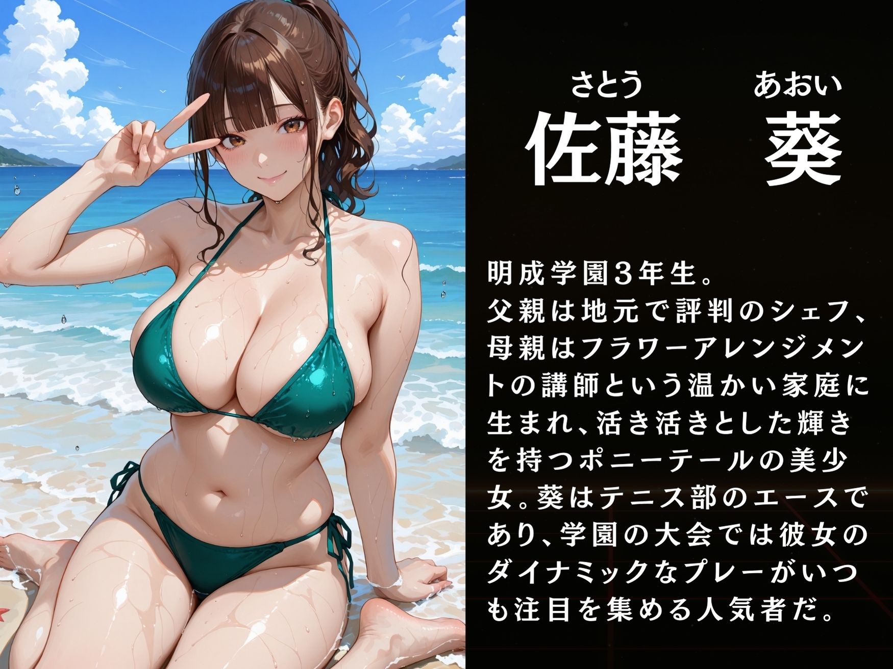 瀬戸唯奈と佐藤葵の秘密〜ビーチ編 - サンプル画像 3