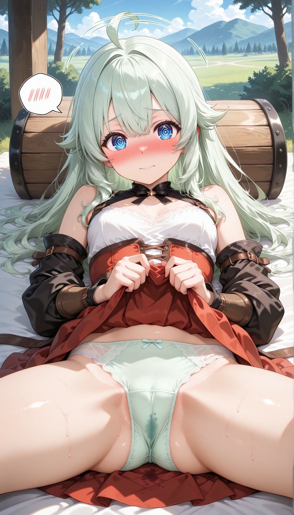 異世界女子にパンツを見せてもらった - サンプル画像 4