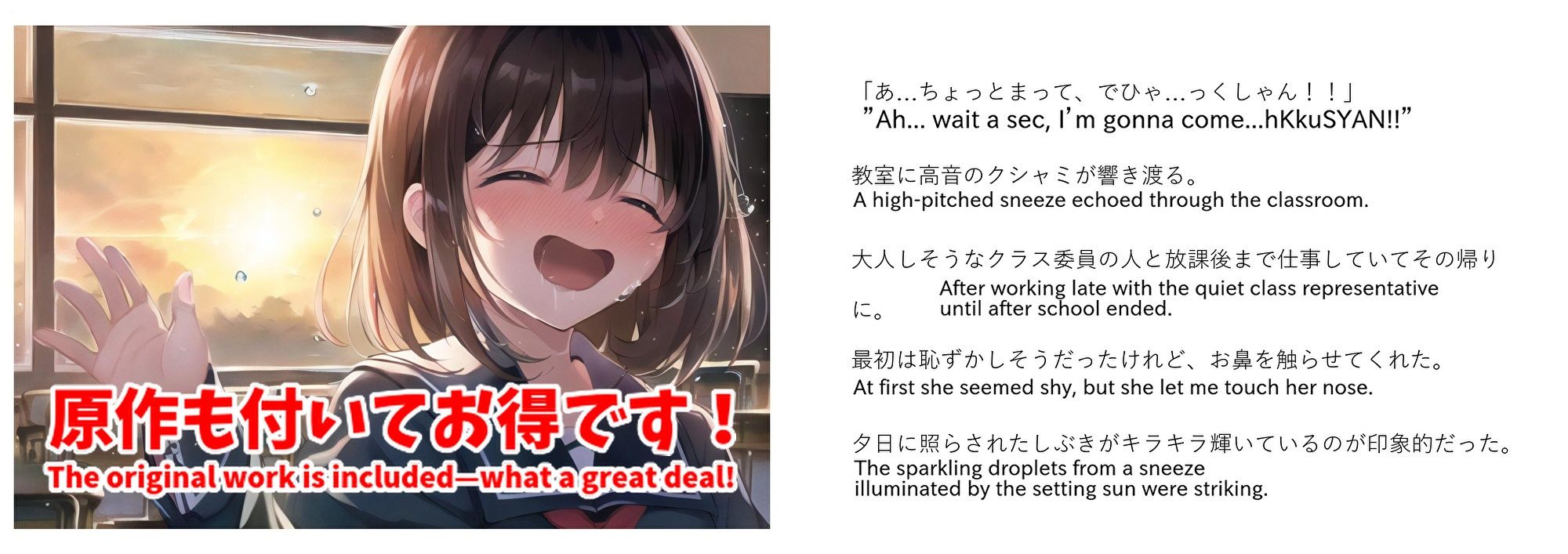 【自信作！】スクールくしゃみレポート（MP4アニメーション）/ School Sneeze Reports （MP4 Animation） - サンプル画像 10