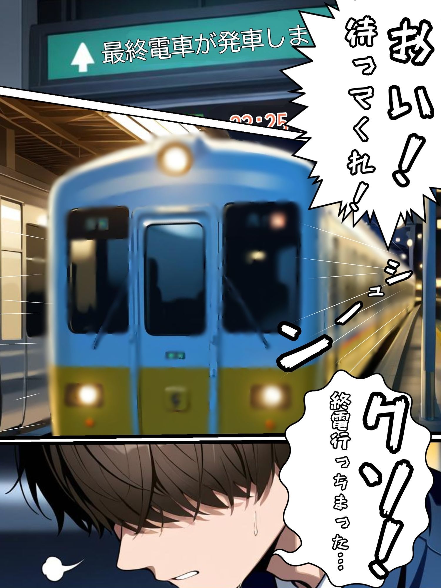 終電逃してトイレに入ったら生オ◯ホが寝ていた - サンプル画像 1