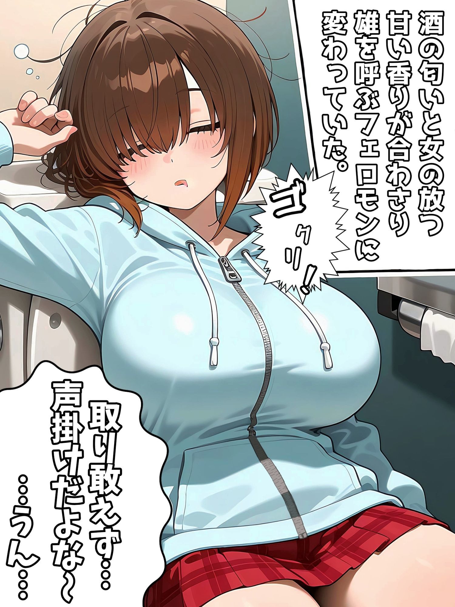 終電逃してトイレに入ったら生オ◯ホが寝ていた - サンプル画像 5