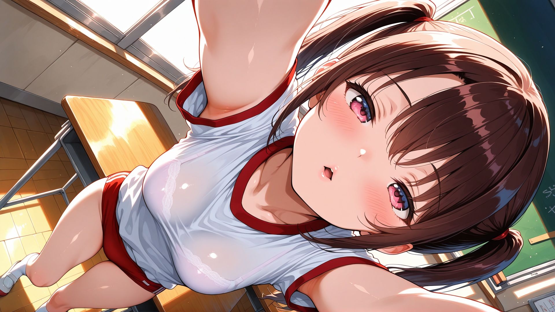 ブルマ日和。― ツインテール編:ブラ透け ― - サンプル画像 1