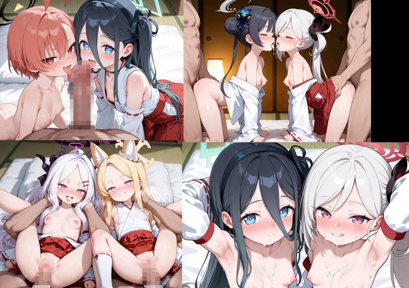 ブ●アカ  巫女服エッチCG集 - サンプル画像 5