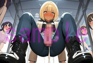 ふたなりちゃんにひたすら見下していただいてあわよくばぶっかけていただく画像集 - サンプル画像 1