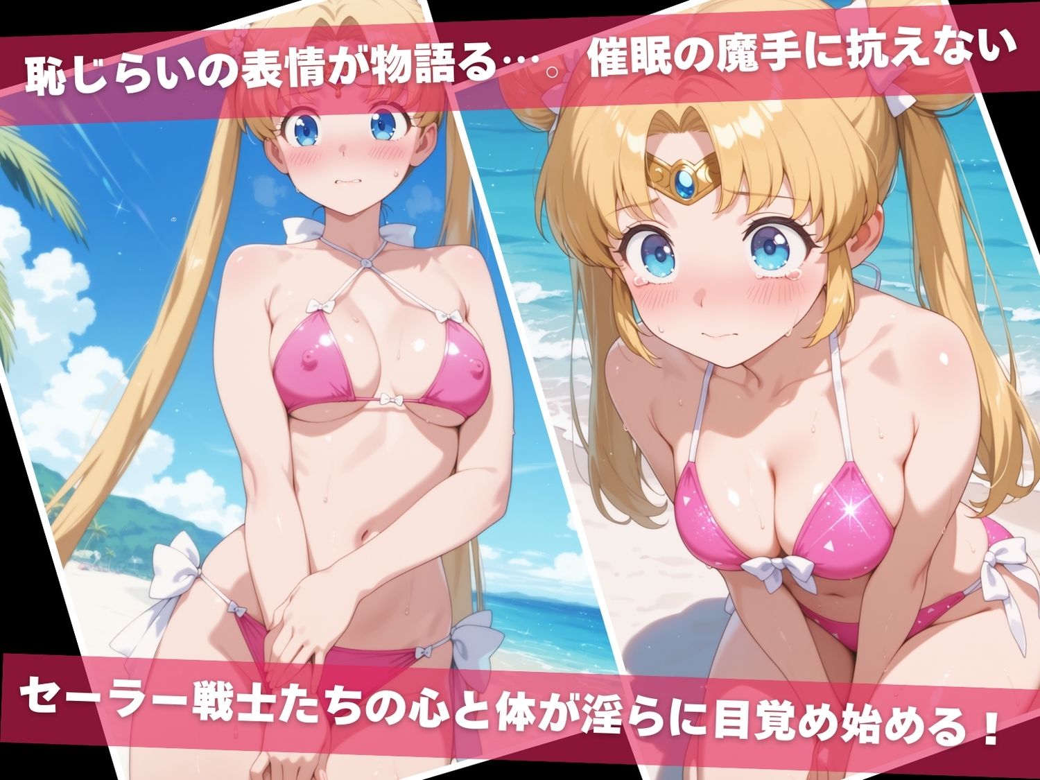 セー●ームーン陥落計画  〜おじさんに操られたセーラー戦士たち〜 - サンプル画像 2