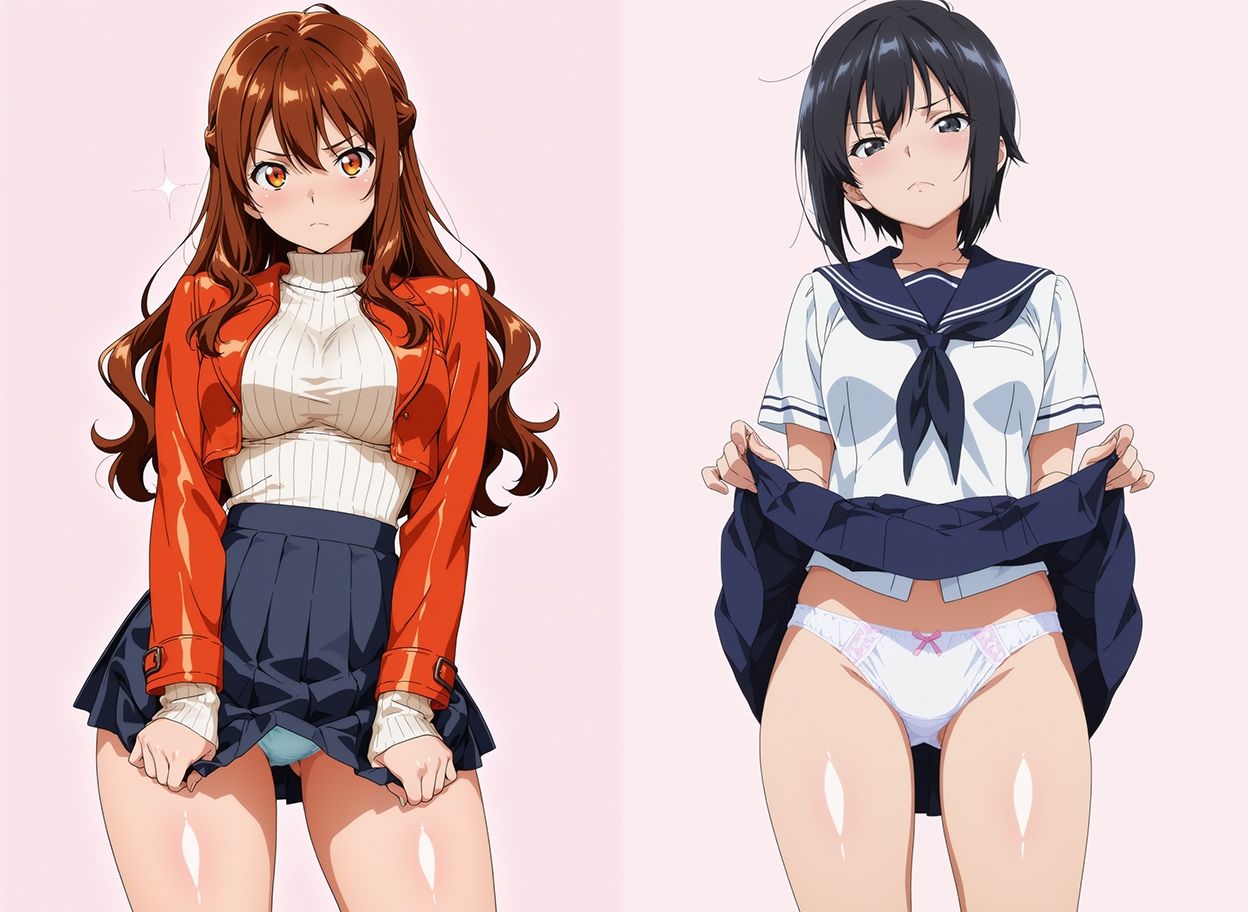 パンツを見せてくれる女の子 - サンプル画像 1