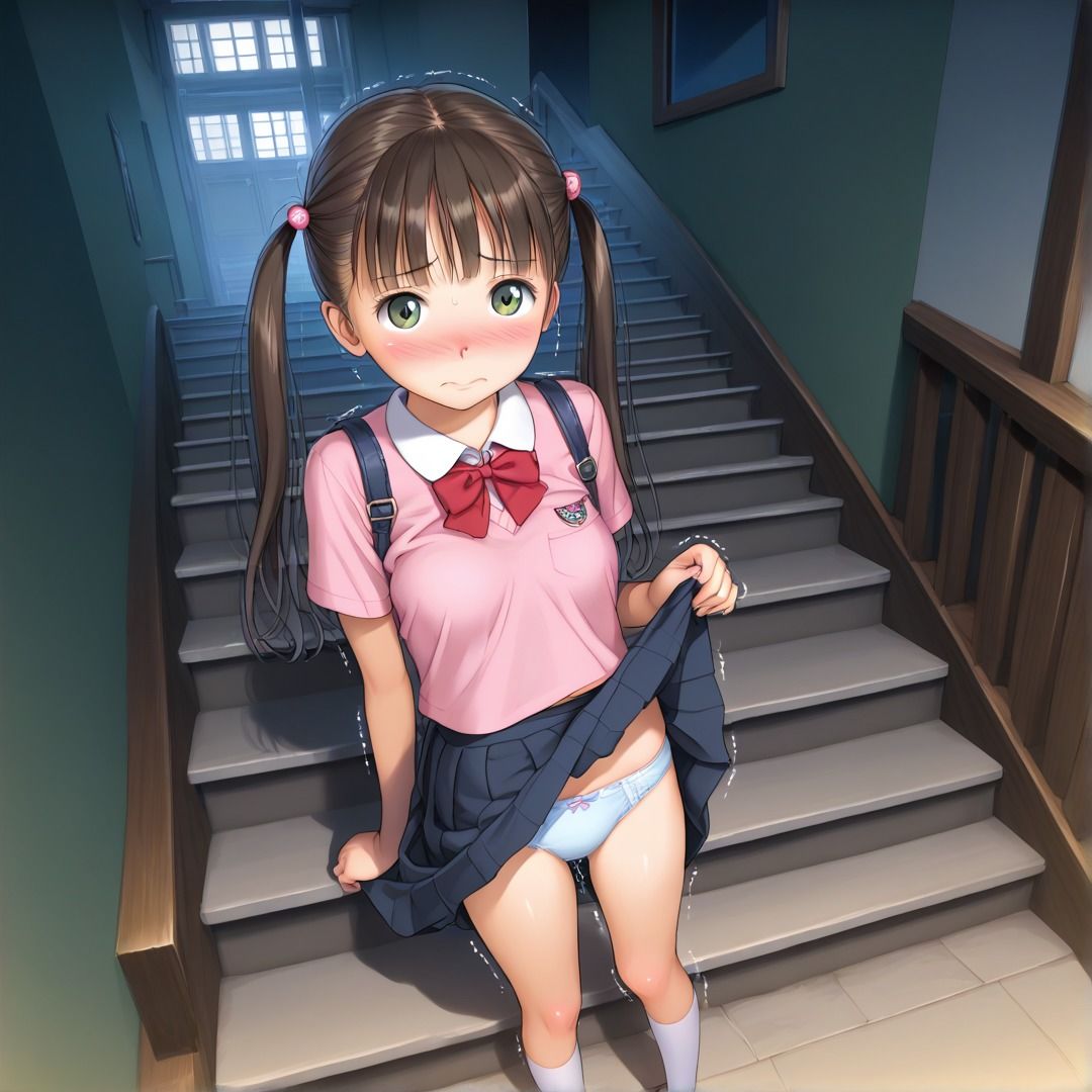 【女子〇生絵師@処女作】『常識改変:挨拶開帳マナー』――恥ずかしさをこらえて描いた77枚の記録 - サンプル画像 1