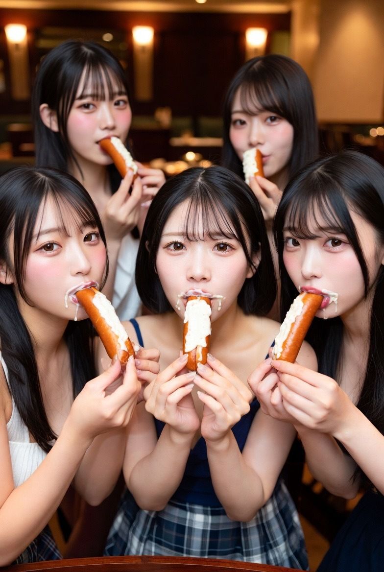 媚薬入り肉棒（フランクフルト）を舐める 画像集 - サンプル画像 3