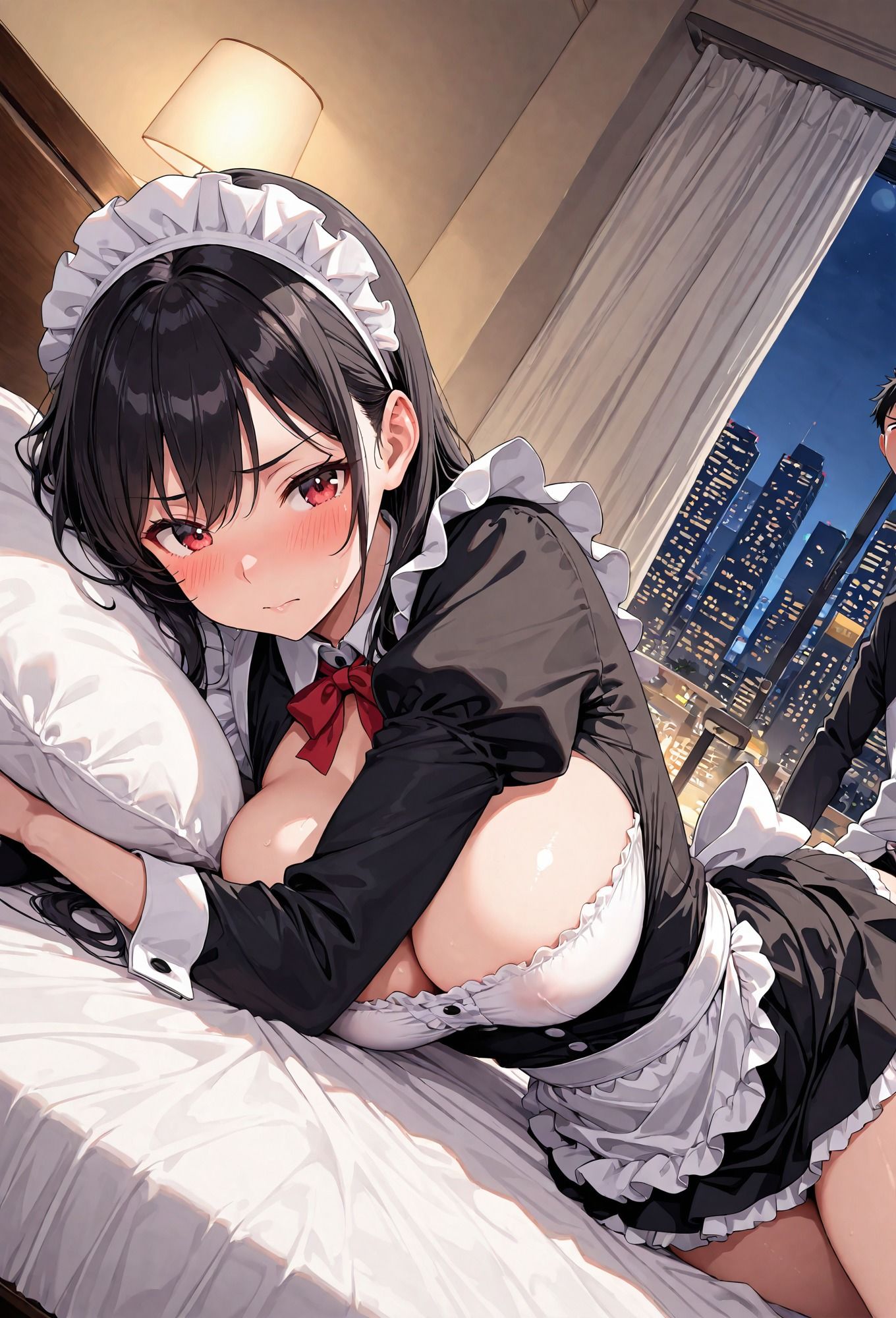 出勤終わりのメイドとホテル - サンプル画像 4