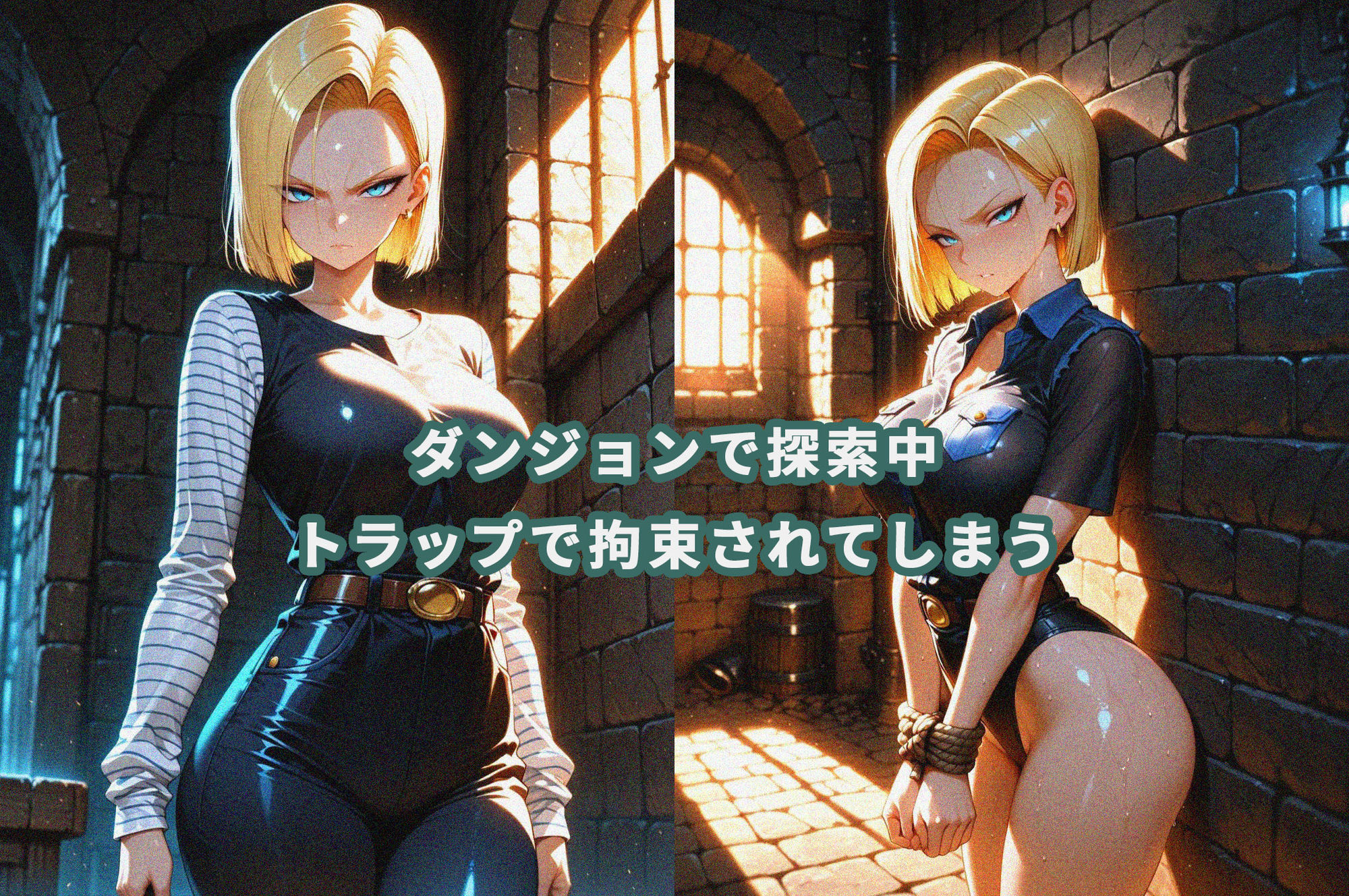 人〇人間18号が研究所で人体改造される（ふたなり・妊娠） - サンプル画像 1