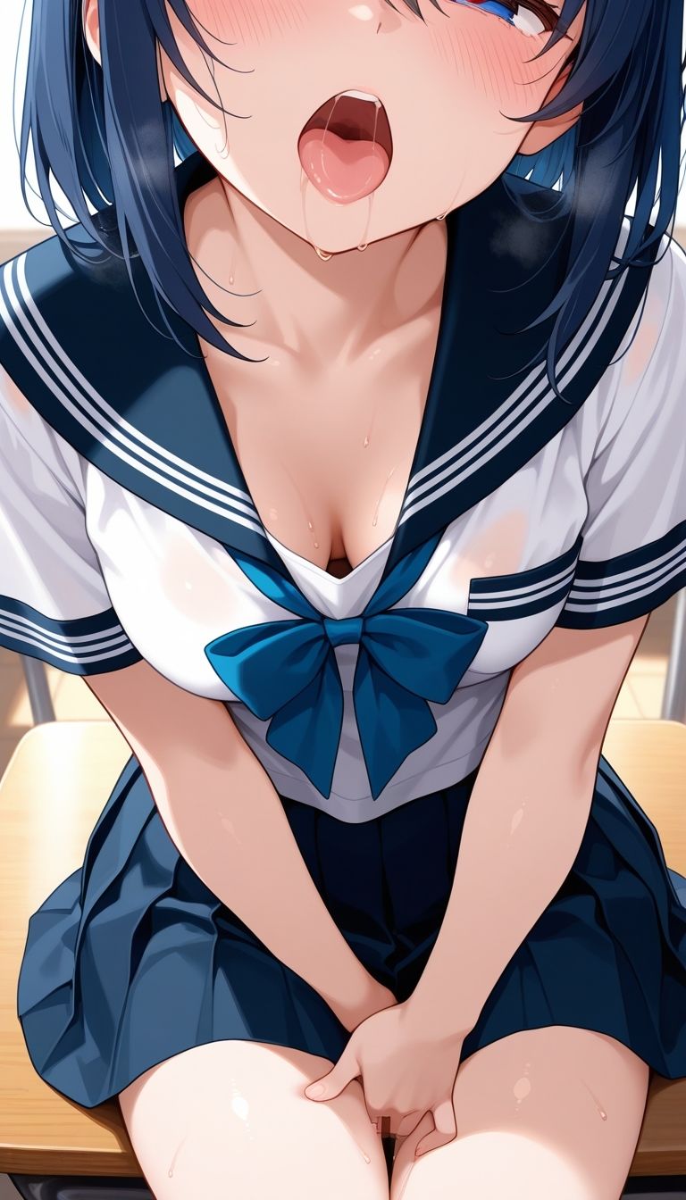 胸チラ・乳首・トロ顔（R-18版） - サンプル画像 1