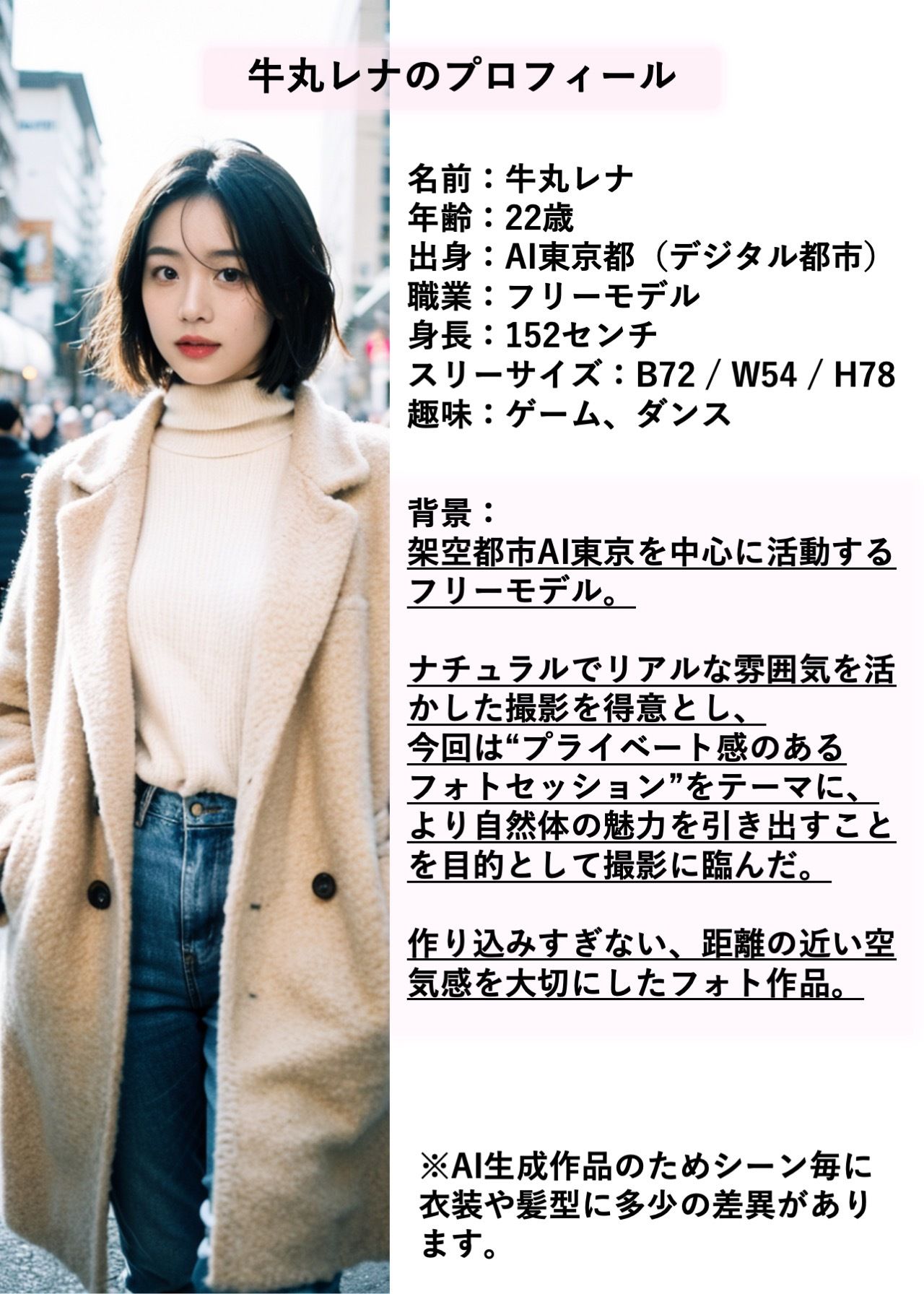 【AIモデル】牛丸レナ ― 魅惑のプライベートセッション ― - サンプル画像 2