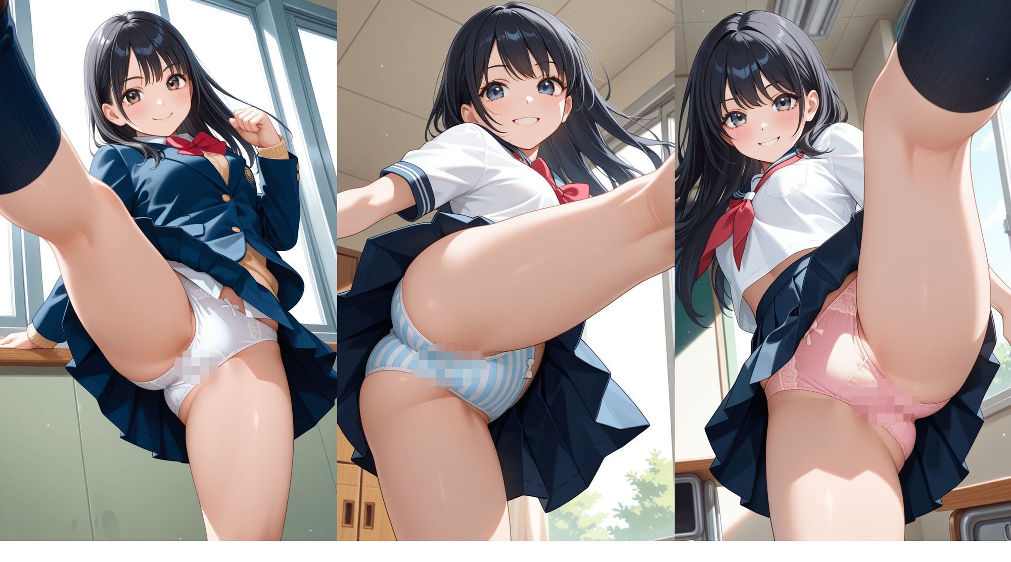 JK・J○パンチラキック - サンプル画像 10