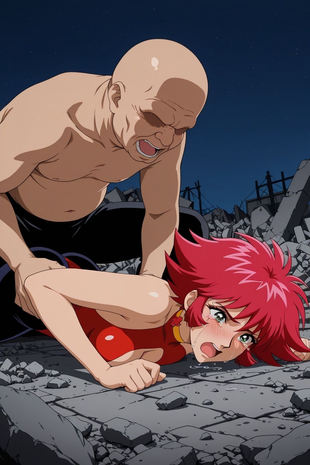 襲われたキュー〇ィーハニー 孕ませ生中SEX - サンプル画像 3